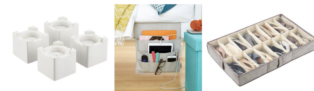 Dorm Decor and Small Space Solutions - Under Bed Organization