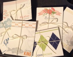 Personalized Notecards from www.dragonflycustomdesign.com 