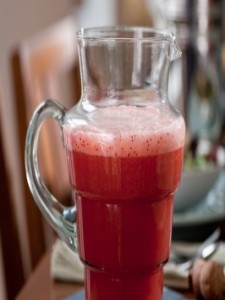 strawberry bellini pitcher