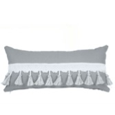 grey bolster pillow