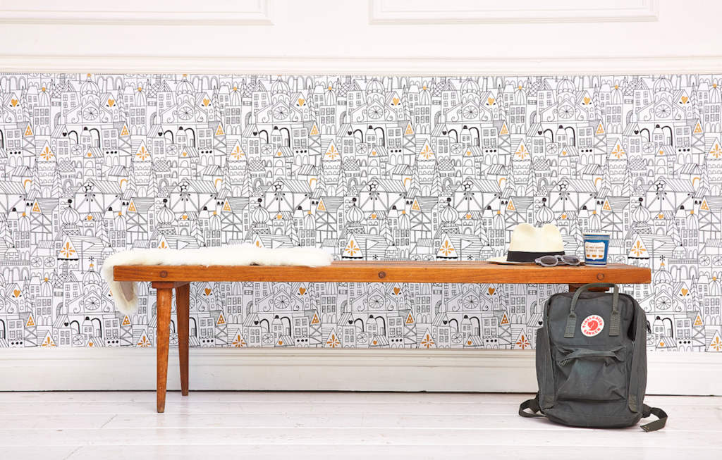 Dorm Decor and Small Space Solutions - Removable Wallpaper