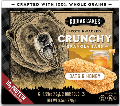 Kodiak Cakes Crunchy Granola Bars - Back to School Breakfast