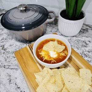 Chicken Tortilla Soup and Le Creuset