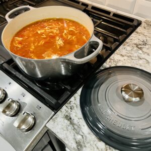 Chicken Tortilla Soup on Stove